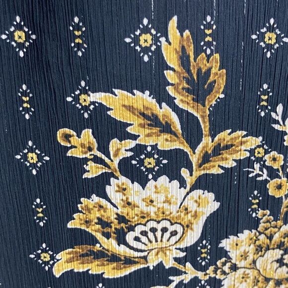 Torrid 3 3X Crinkle Chiffon Lurex Peasant Long Sleeve Blouse Regal Patchwork - Picture 6 of 7